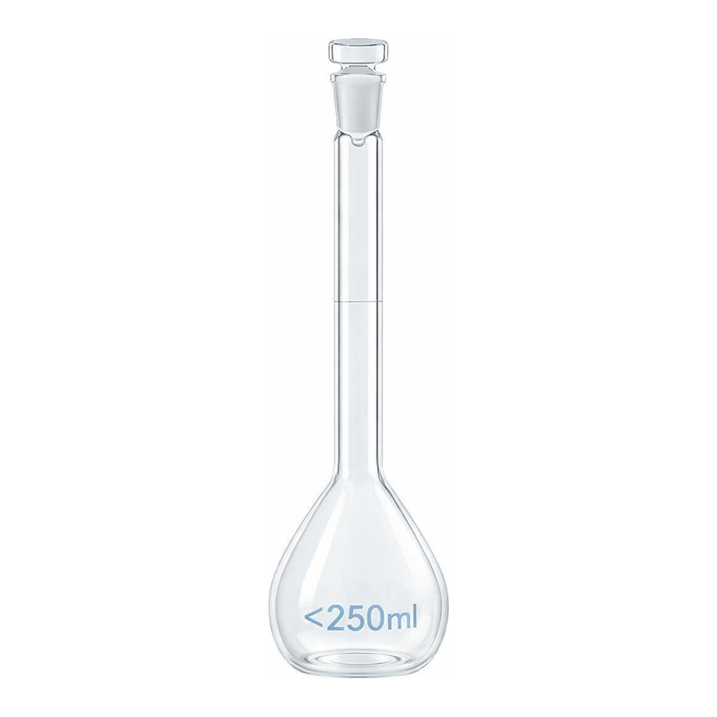 Merck BRAND BLAUBRAND volumetric flask, glass stopper, clear glass