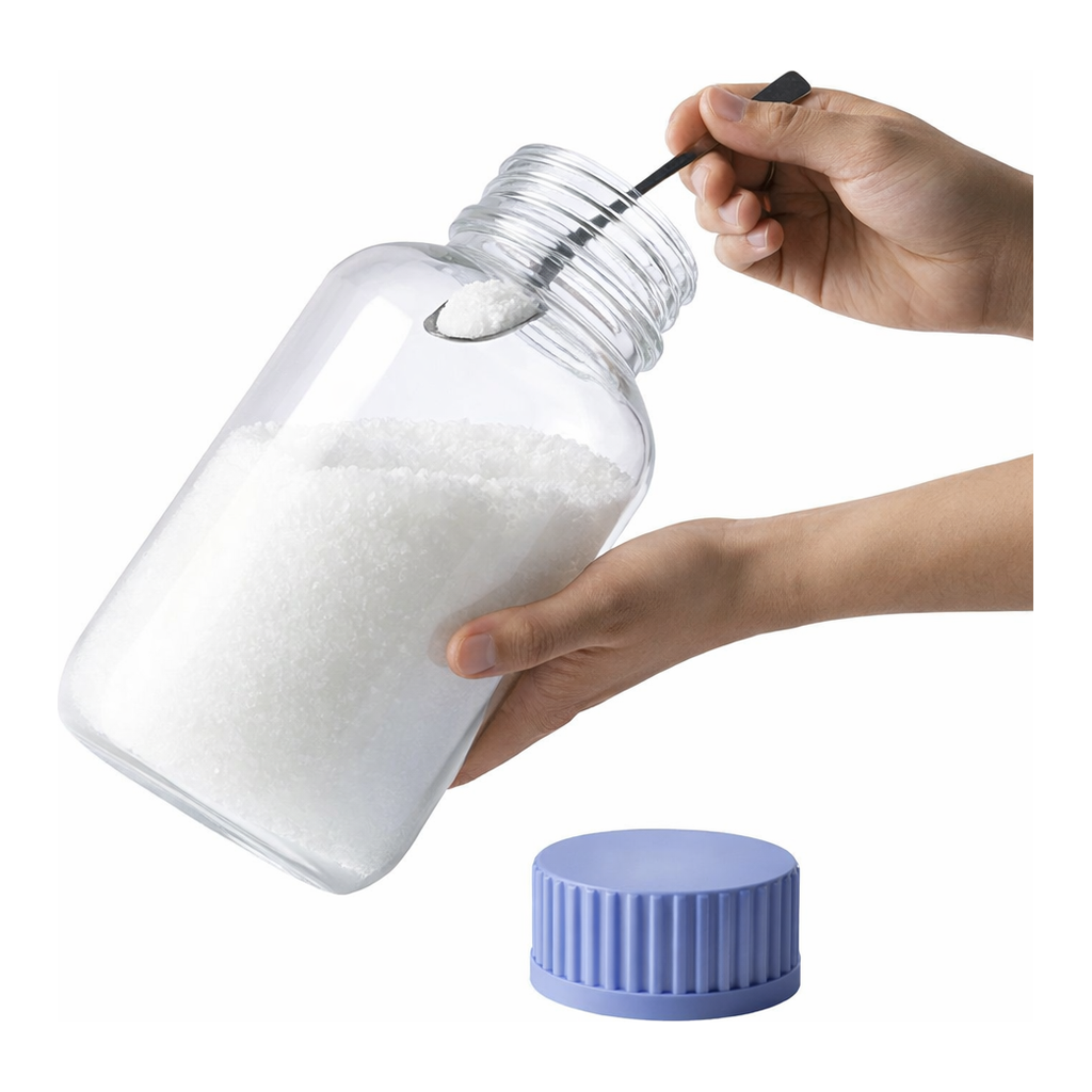Merck Duran GLS 80 wide mouth graduated laboratory bottles with cap and pouring ring