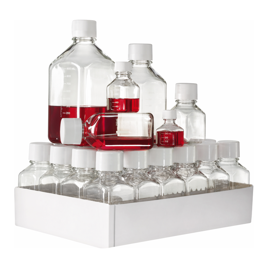 Merck Nalgene media bottles, style 2019