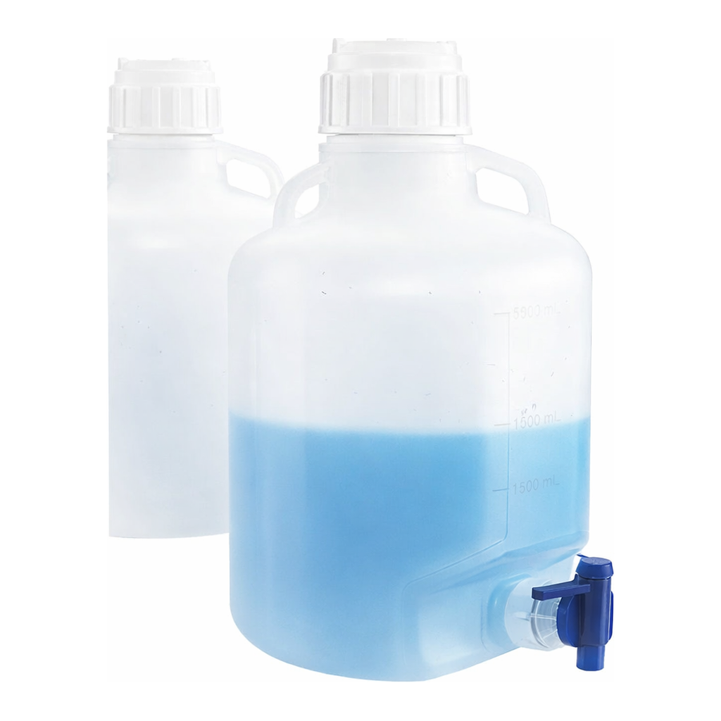 Merck Nalgene round carboy with spigot