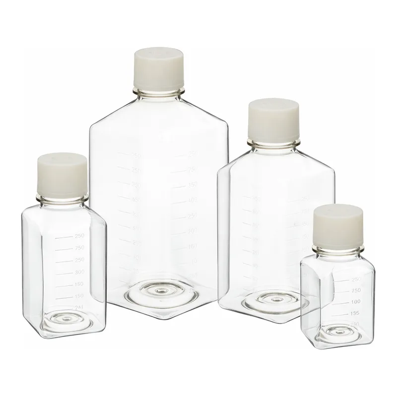 Merck Nalgene square graduated media bottle