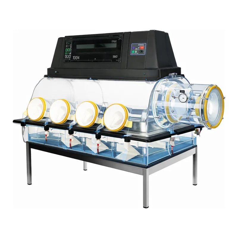 Merck Plas-Labs multi-station Nitrogen dry-box glove box
