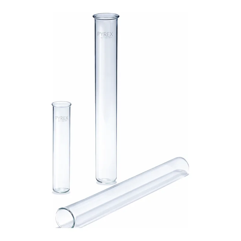 Merck Pyrex Test tubes, with rim, medium wall