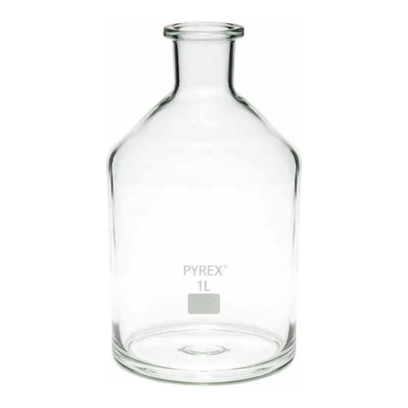 Merck Pyrex Reagent bottles, unground narrow neck