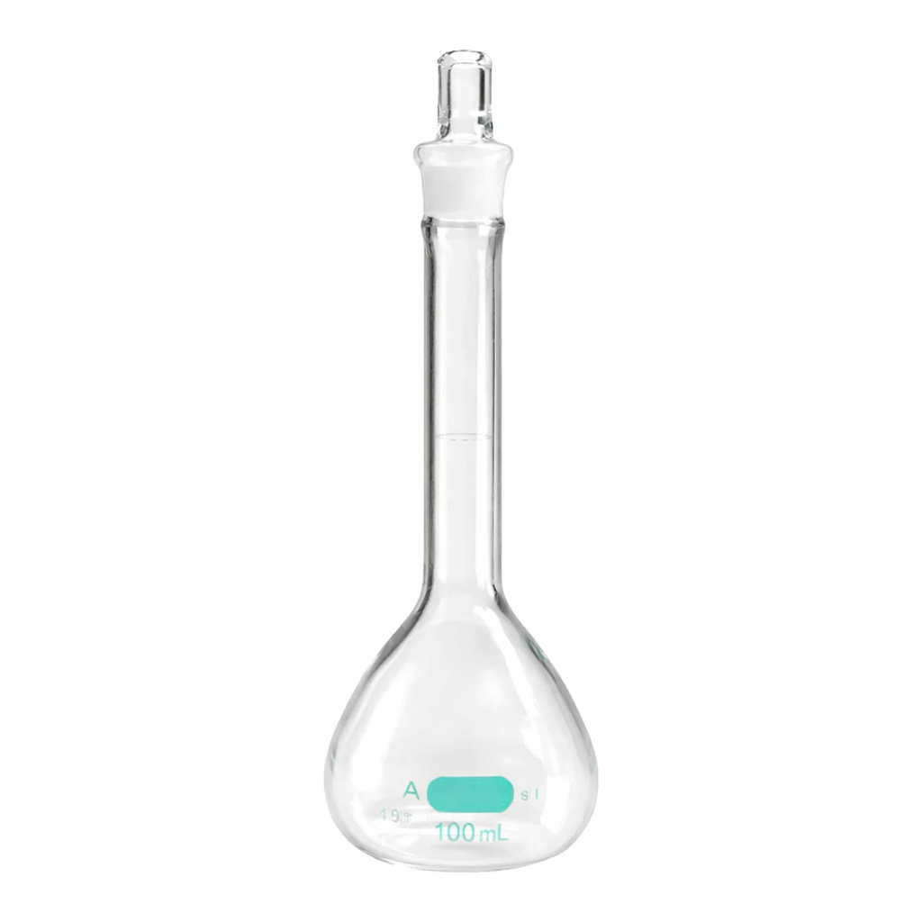 Merck PYREXPLUS volumetric flask, with protective coating, Pyrex stopper