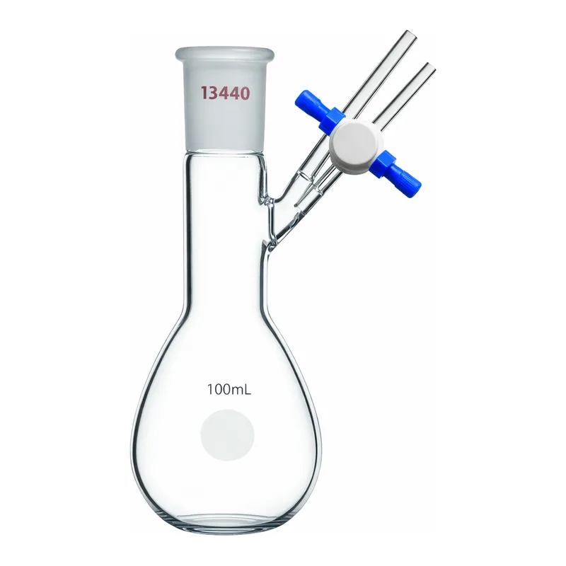 Merck Synthware pear-shaped Schlenk flask with stopcock