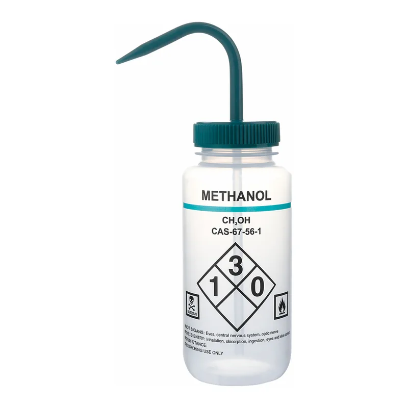 Merck Wide mouth safety labelled wash bottle