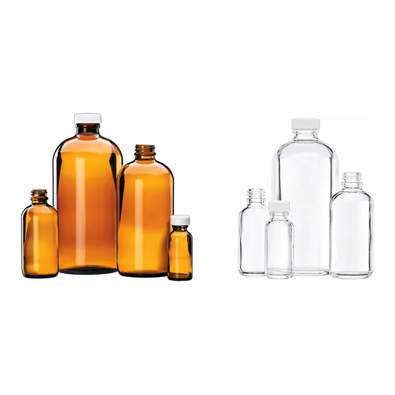 Merck Wheaton narrow mouth bottles with caps