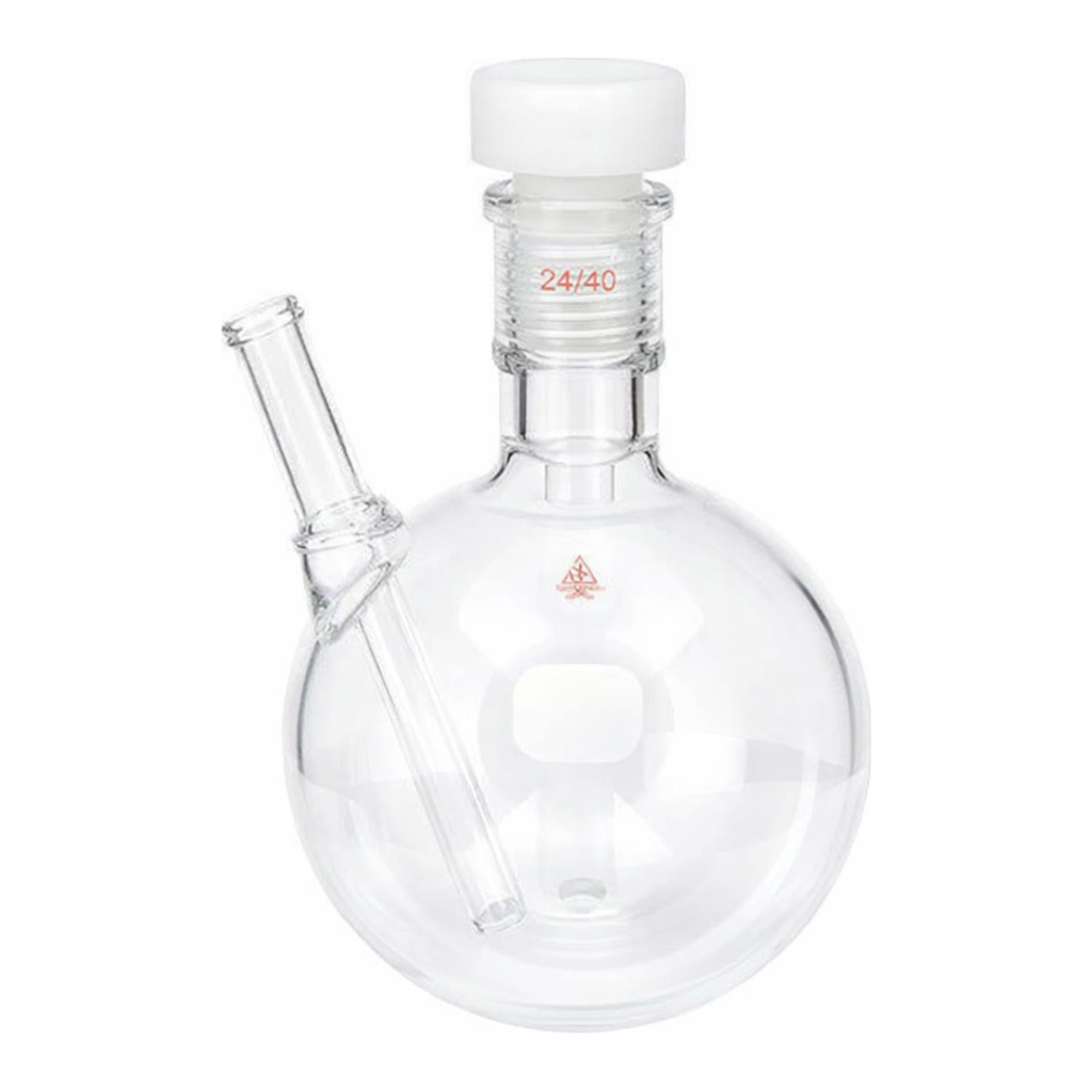 Merck Ace round-bottom pressure flask with thermowell