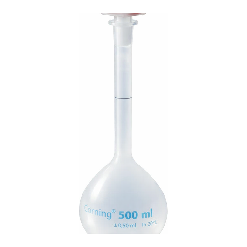 Merck Corning reusable volumetric flask, Class B
