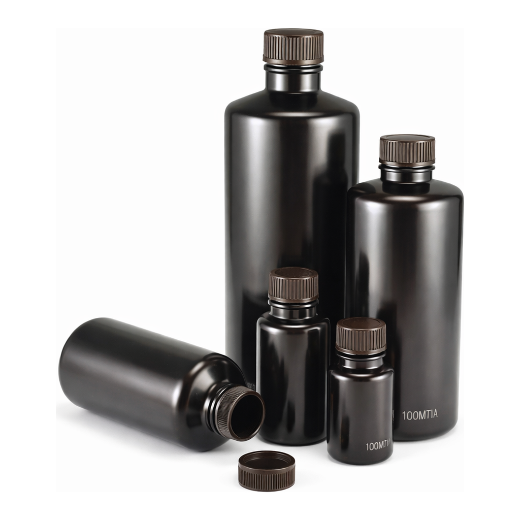 Merck Nalgene narrow-mouth bottles