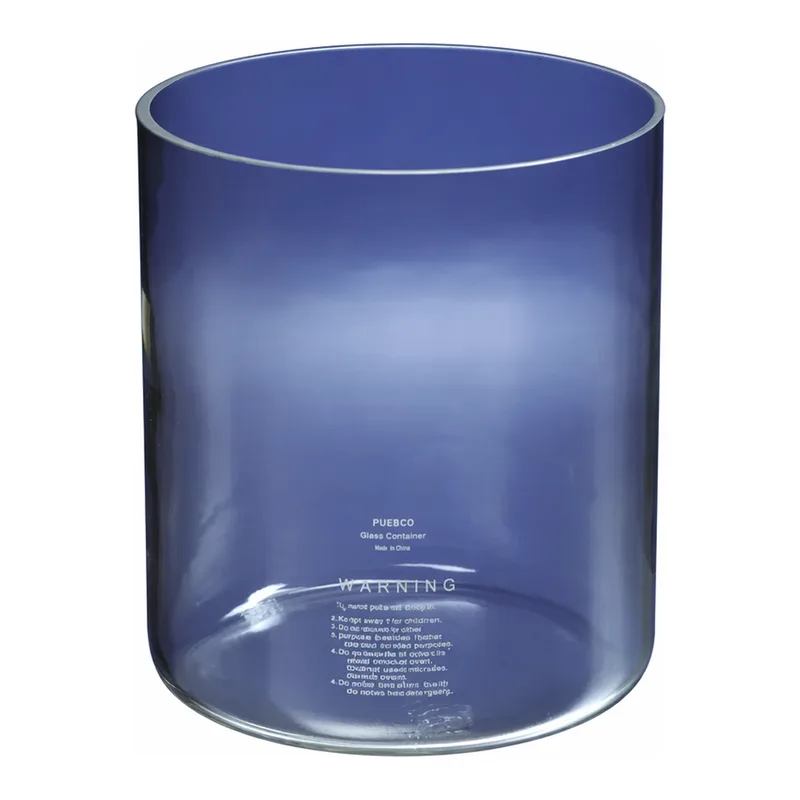 Merck Pyrex cylindrical jar, plain