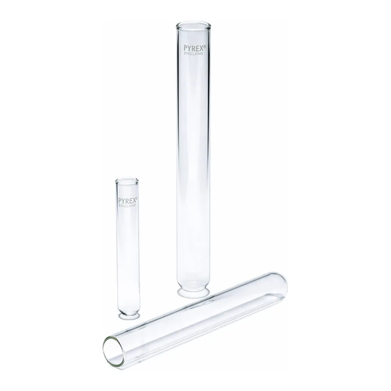 Merck Pyrex Test tubes, without rim, medium wall