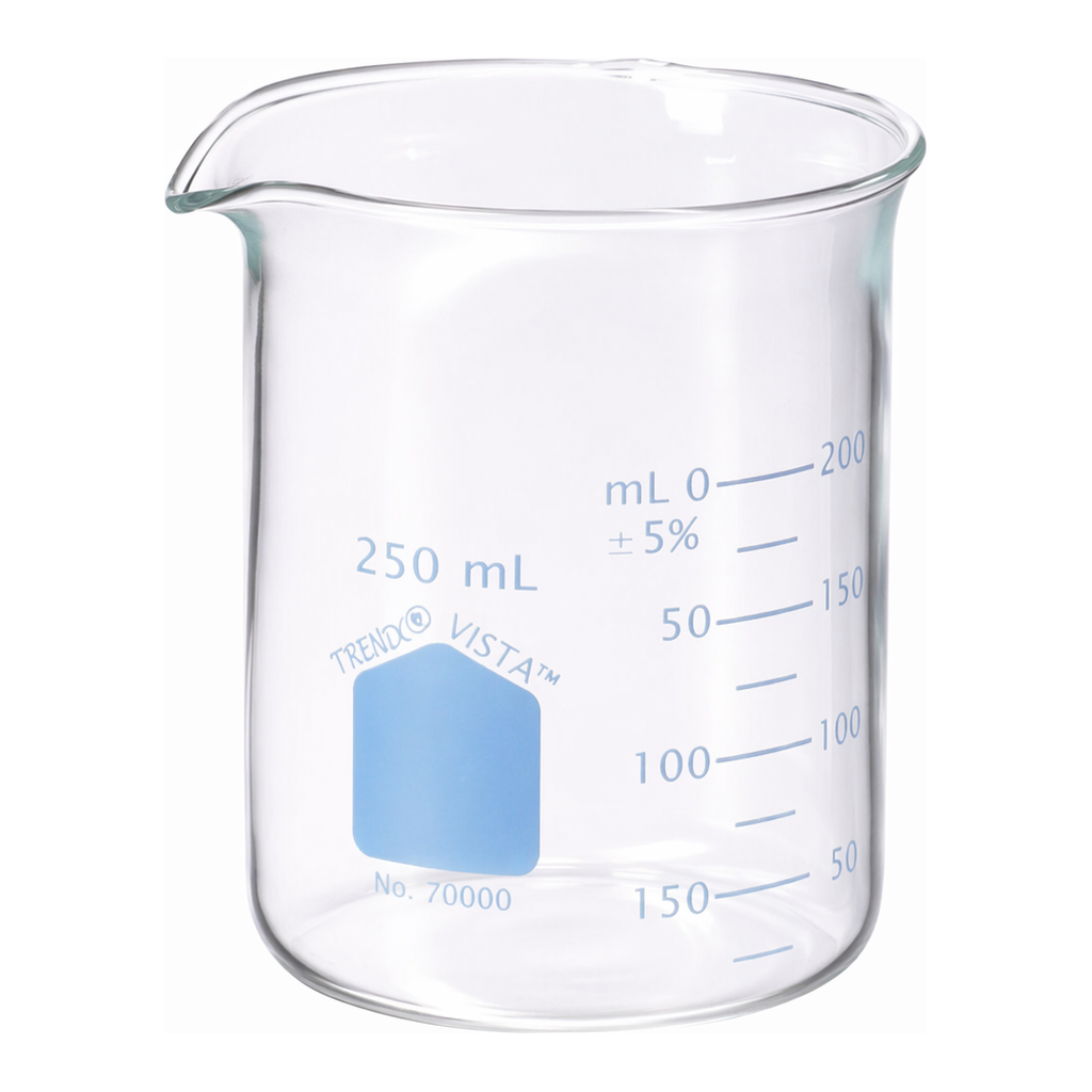 Merck Pyrex VISTA Griffin beakers