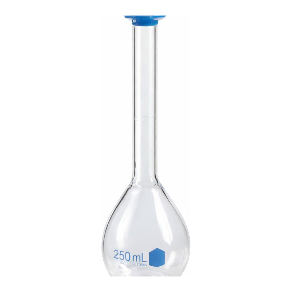 Merck Pyrex VISTA volumetric flask, Class B