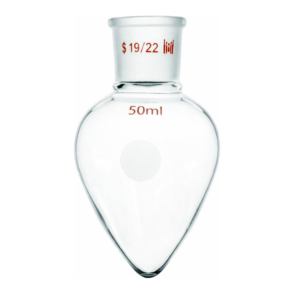 Merck Synthware pear shaped flask