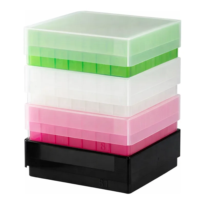 Merck 81-Well microtube storage box, for 1.5-2.0 mL tubes