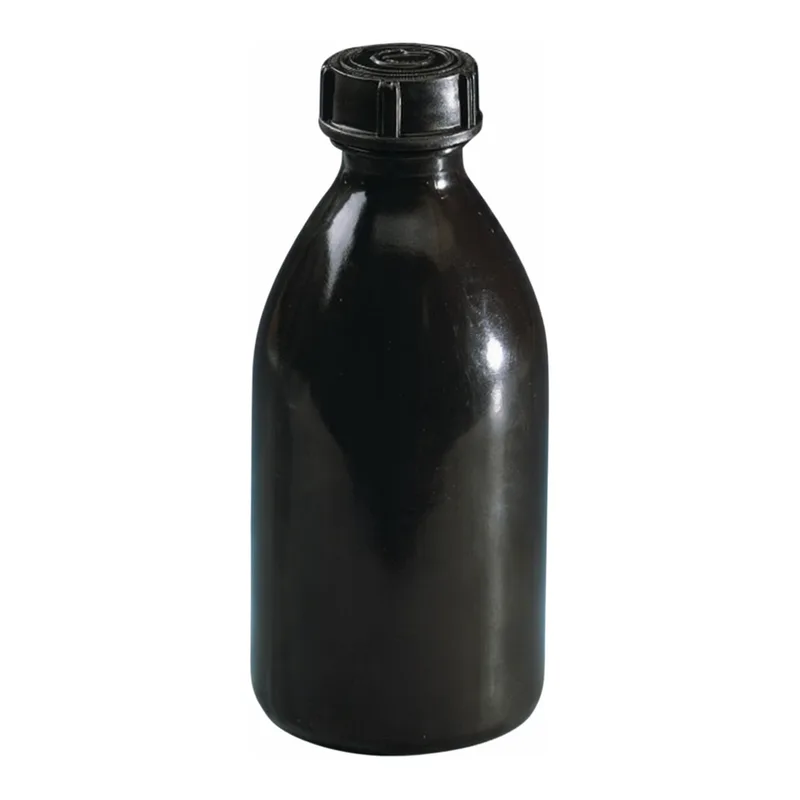 Merck BRAND amber narrow-mouth bottle, LDPE, with screw cap