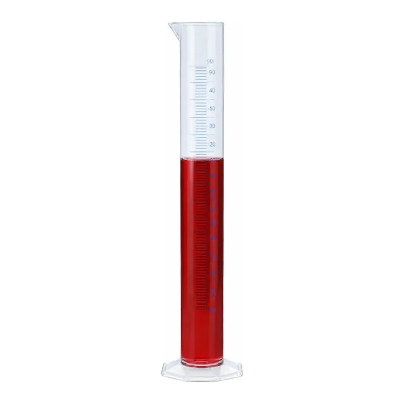 Merck BRAND graduated cylinder, PP, with blue printed scale or embossed scale