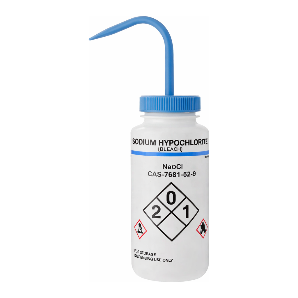 Merck Wide mouth safety labelled wash bottle