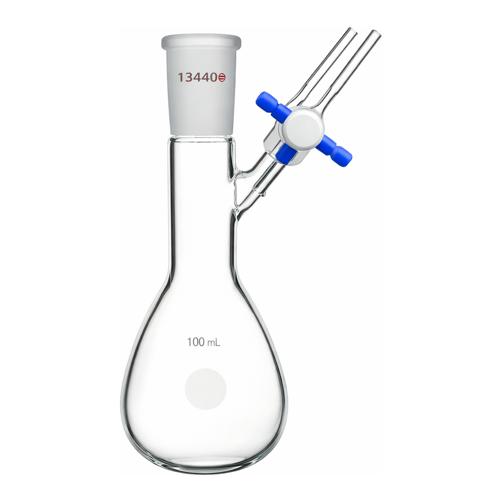 Merck Synthware pear-shaped Schlenk flask with stopcock