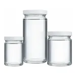 Merck Wheaton straight-mouth bottles with cap, clear
