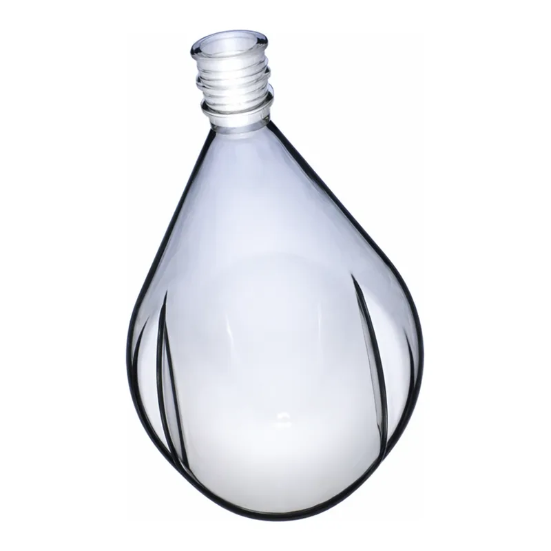 Merck Ace drying flask, pear-shaped, with side indents,