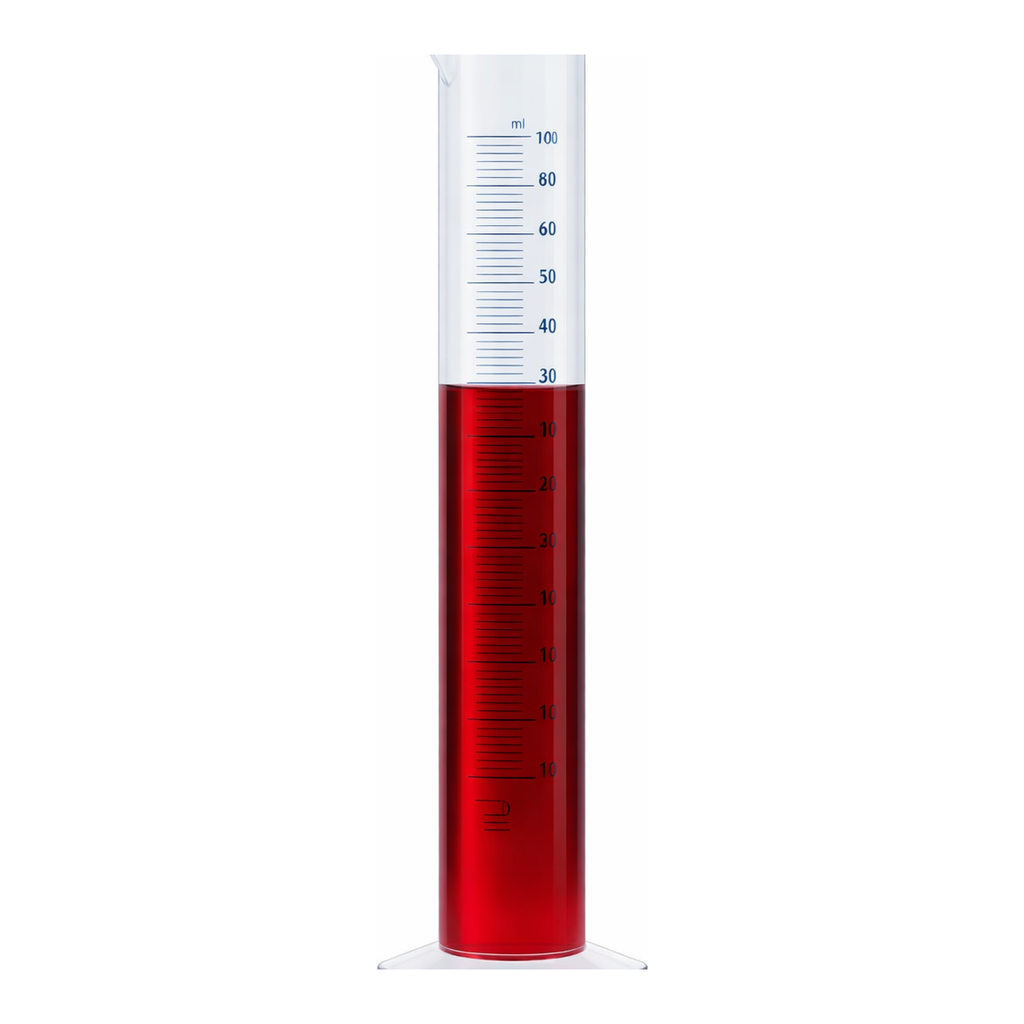 Merck BRAND graduated cylinder, PP, with blue printed scale or embossed scale