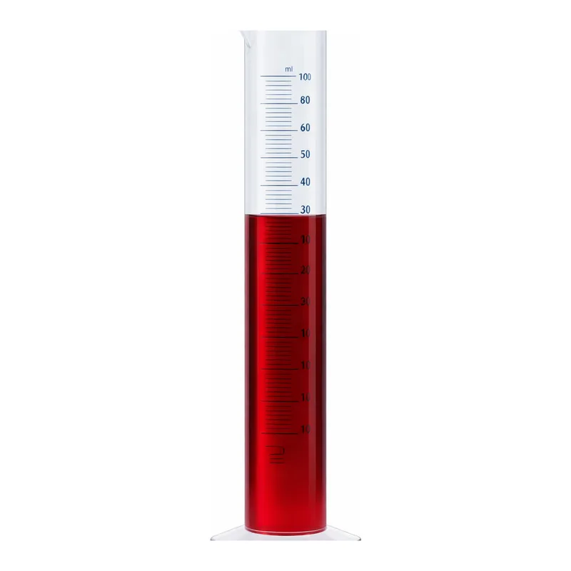 Merck BRAND graduated cylinder, PP, with blue printed scale or embossed scale