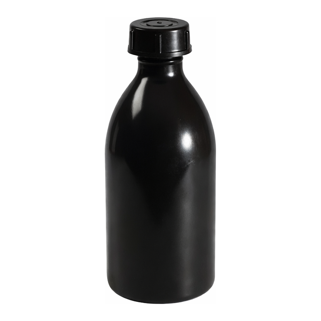 Merck BRAND amber narrow-mouth bottle, LDPE, with screw cap