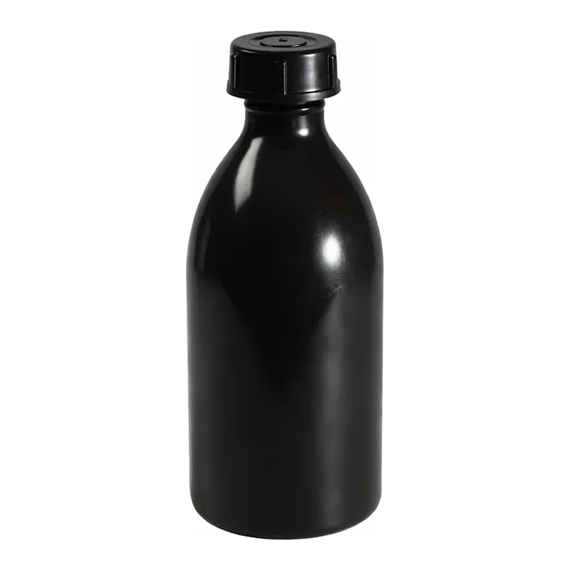 Merck BRAND amber narrow-mouth bottle, LDPE, with screw cap