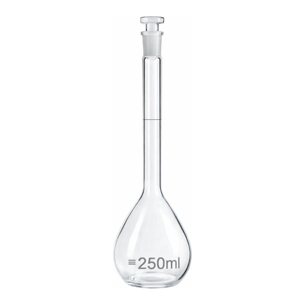 Merck BRAND BLAUBRAND volumetric flask, glass stopper, clear glass