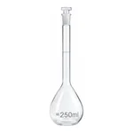 Merck BRAND BLAUBRAND volumetric flask, glass stopper, clear glass