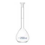 Merck BRAND BLAUBRAND volumetric flask, PP stopper, clear glass