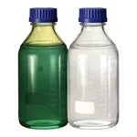 Merck Duran plastic-coated laboratory bottles
