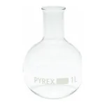 Merck Pyrex Boiling flask, round bottom, narrow neck