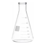 Merck Pyrex Erlenmeyer flask, heavy duty, narrow neck