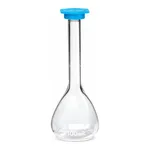 Merck Pyrex class A volumetric flask with snap cap
