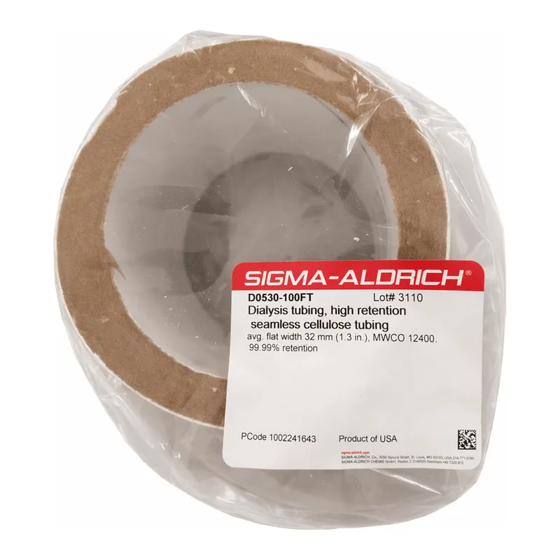 Merck Dialysis tubing, high retention seamless cellulose tubing