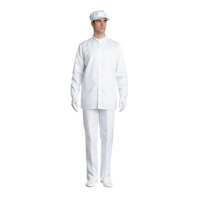 AS ONE Cleanroom Jacket FD200C(Unisex·White), 방진복FD200C(상의·남녀겸용·화이트)
