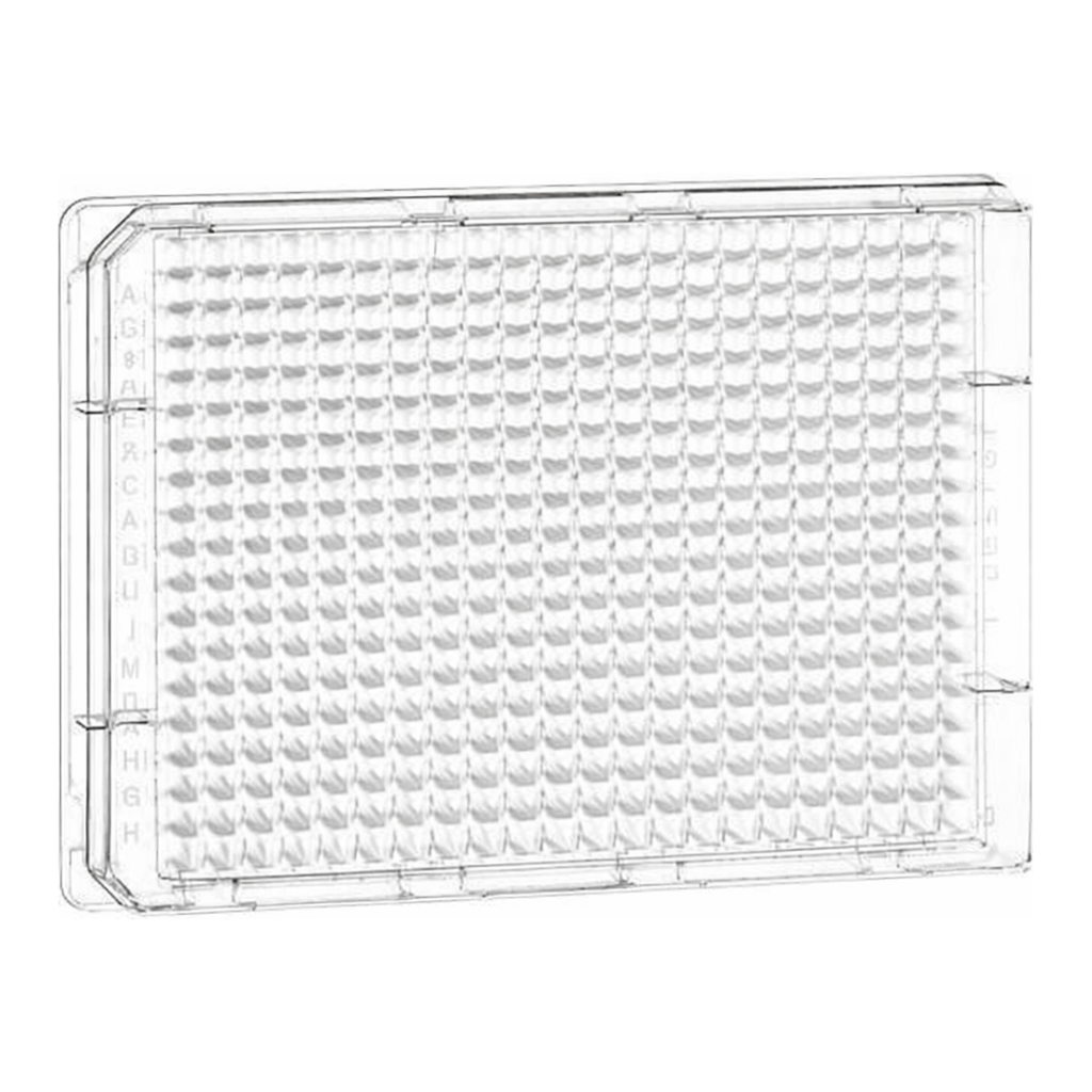 Greiner Bio One MICROPLATE, 384 WELL, PS, F-BOTTOM,CLEAR, LID, STERILE, 8 PCS./BAG