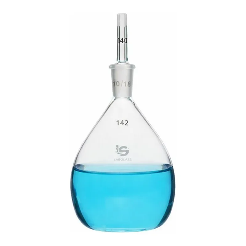 Thermo Fisher Scientific Gay-Lussac Bottle with Stoppers, Unadjusted, 10mL