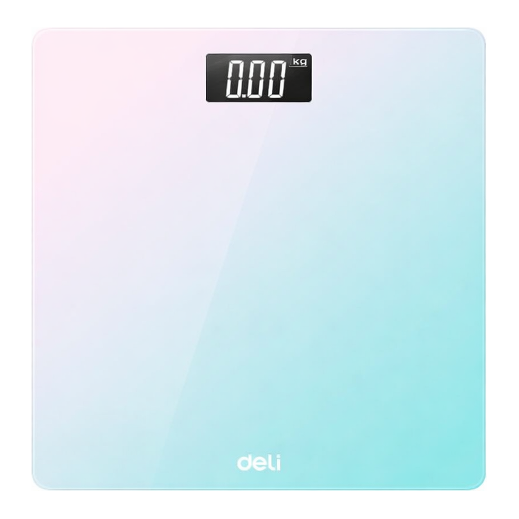 OFFICENEX DELI E86120 디지털 체중계 (칼라믹스) (260*260*20mm)