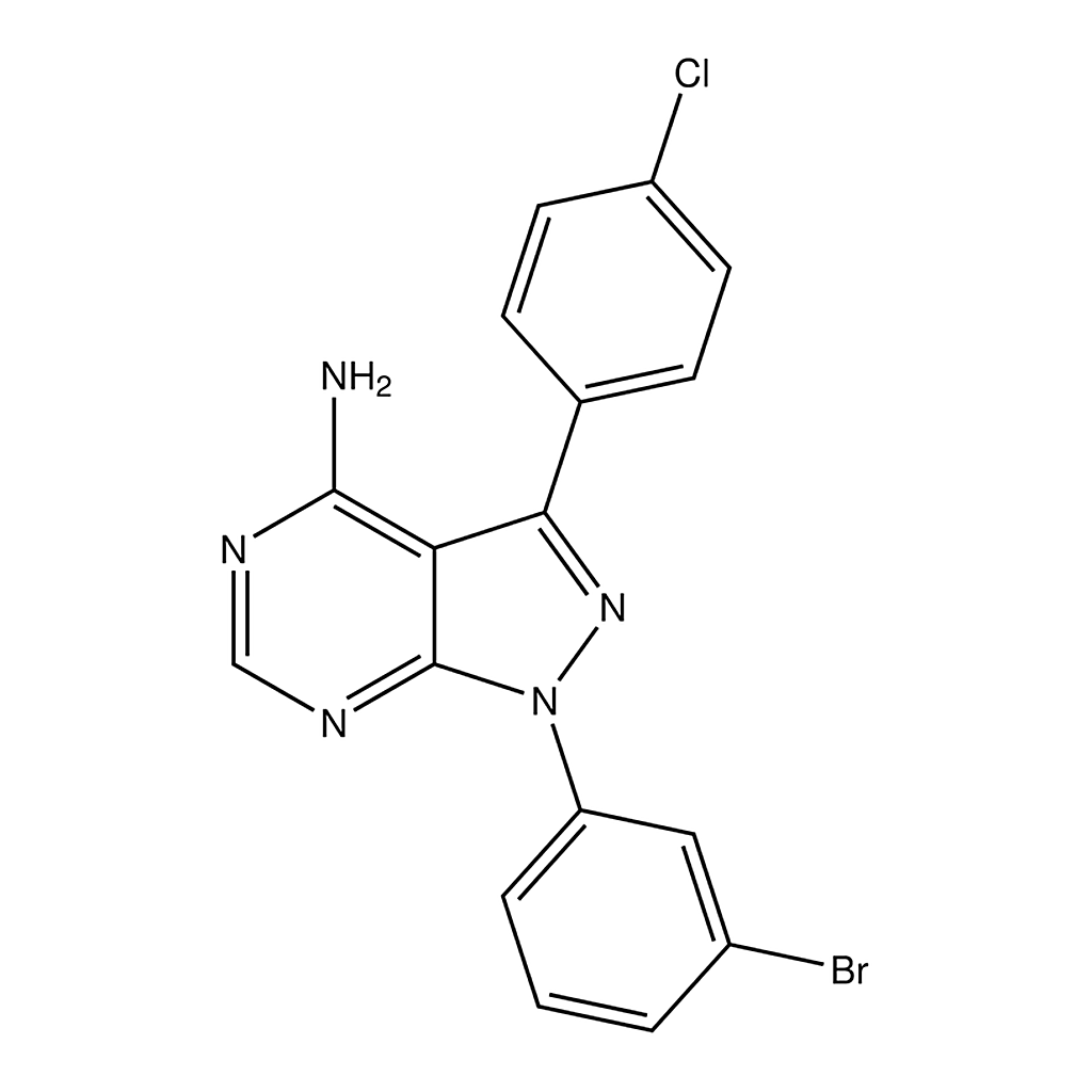 Merck 1-(3-Bromo-phenyl)-3-(4-chloro-phenyl)-1H-pyrazolo[3,4-d]pyrimidin-4-ylamine