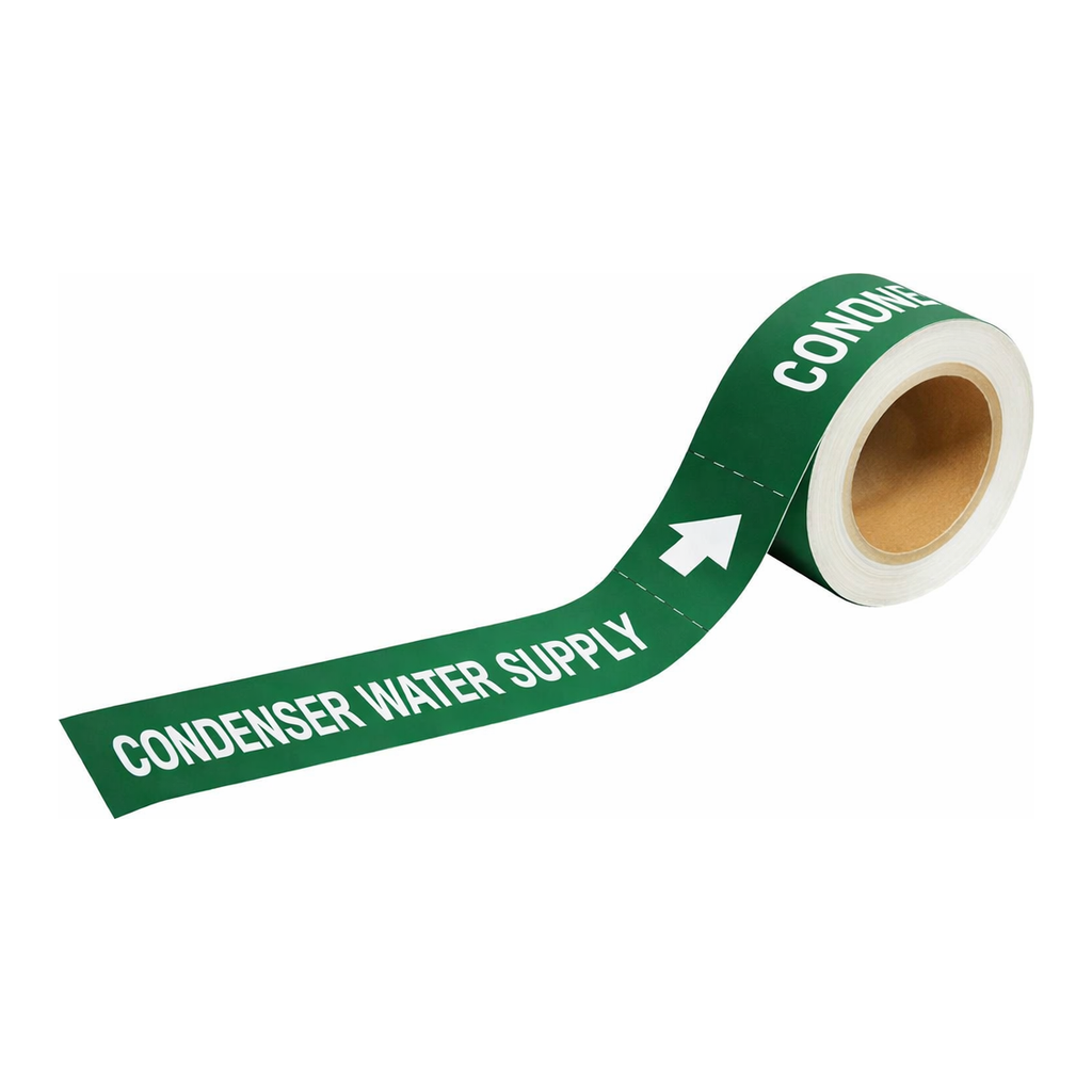 Brady CONDENSER WATER SUPPLY Pipe Markers-To-Go