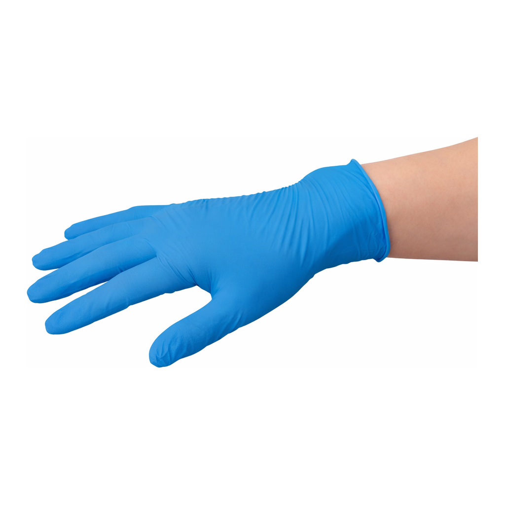 AS ONE Nitrile Ultra-thin Glove Blue (iSafe) (Powder Free) 240mm, 니트릴 극박장갑 청색 (파우더 프리) 240mm