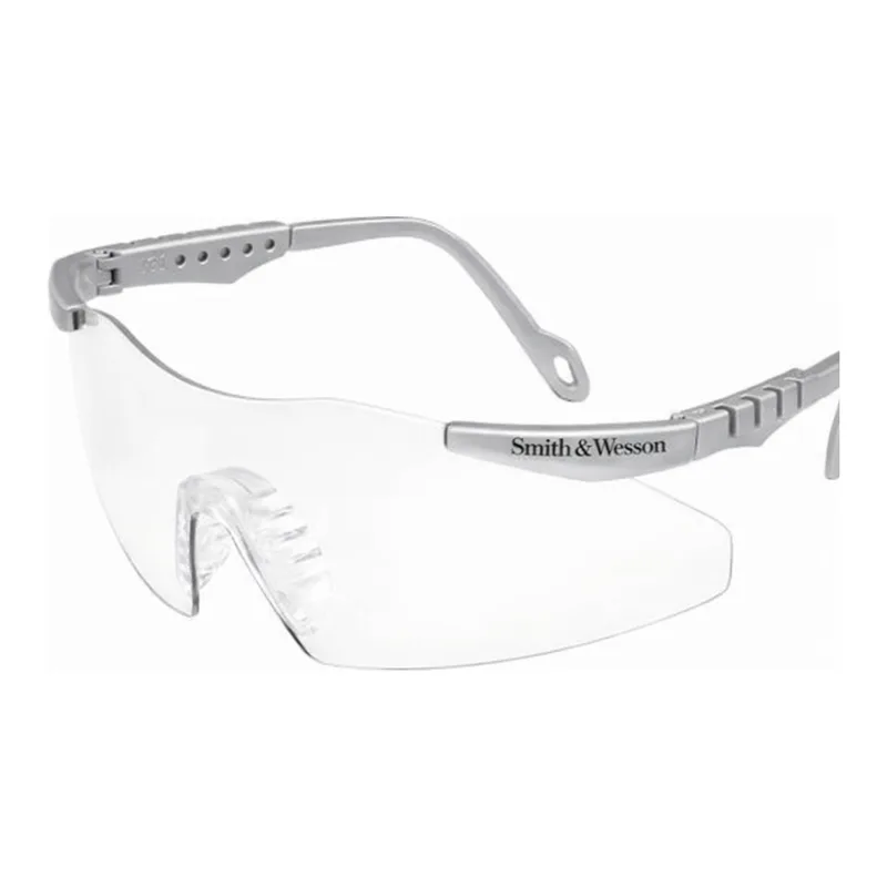 Thermo Fisher Scientific Smith & Wesson Magnum 3G Eyewear, Platinum Frame, Clear Lens