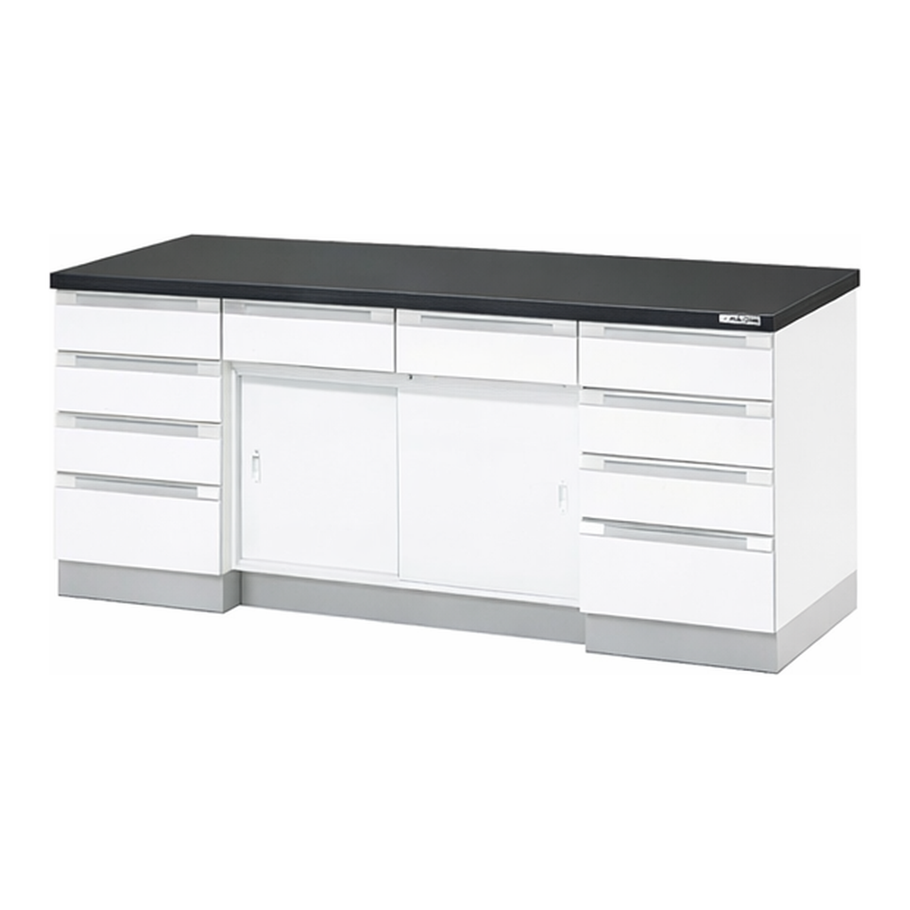 AS ONE Side Laboratory Bench (Wooden Type, Sliding Door Type) 1800 x 750 x 800mm