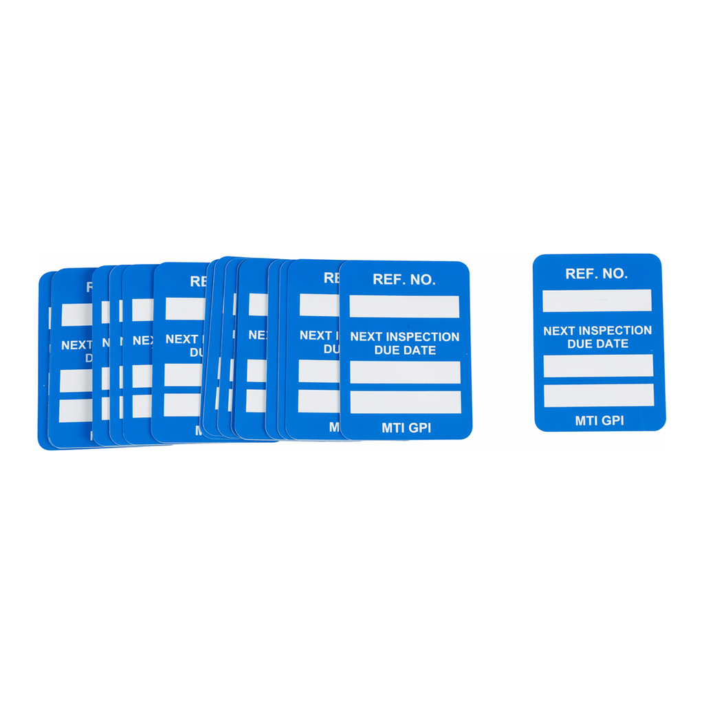 Brady MicroTag Next Inspection Due Date Inserts