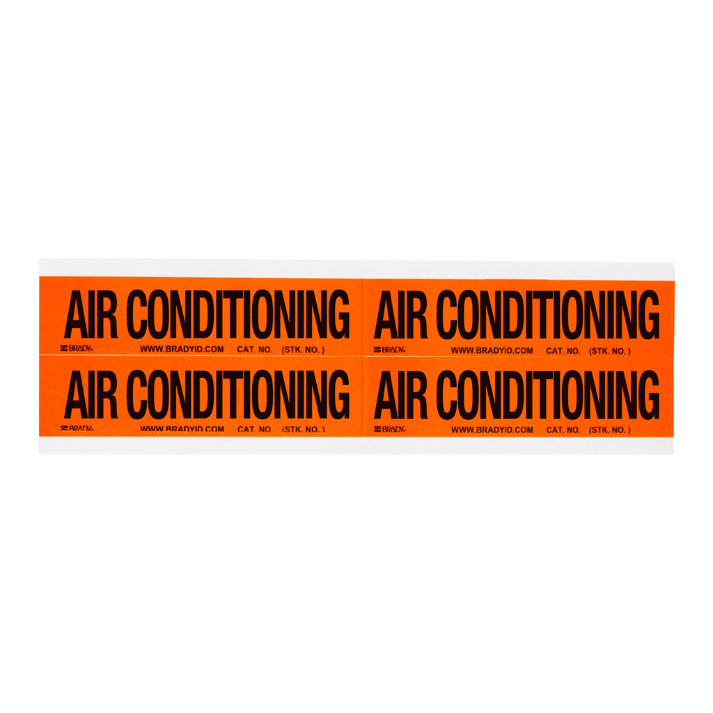 Brady Air Conditioning Conduit and Voltage Labels